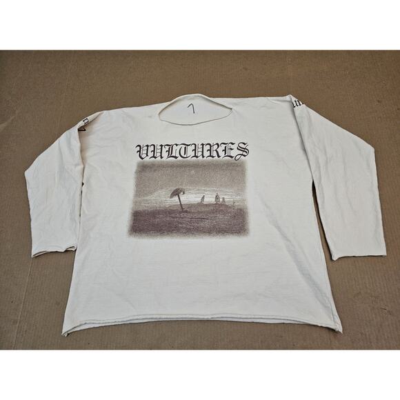 Yeezy Other - NEW YEEZY YZY Gosha Long Sleeve Vultures Album Box T Shirt Cream Sz 1 S/M Kanye